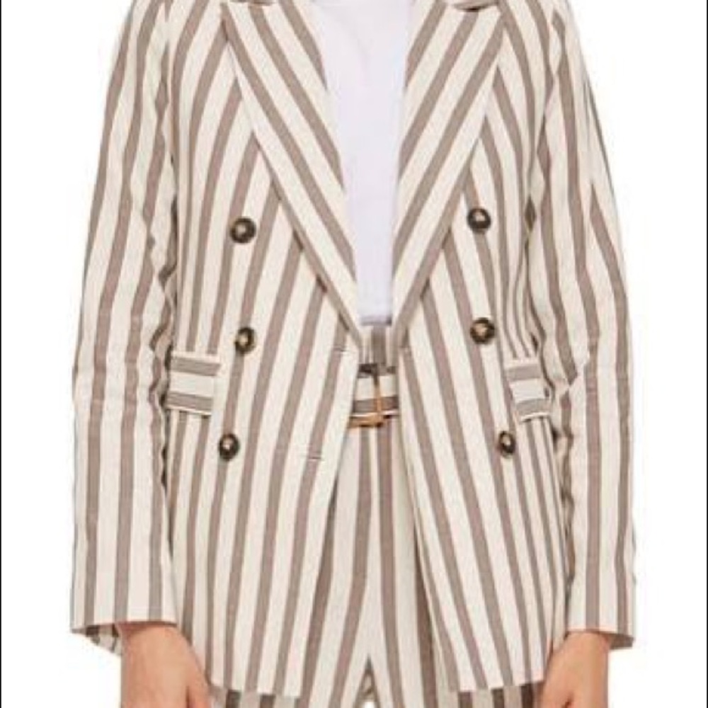 Topshop Stripped Blazer